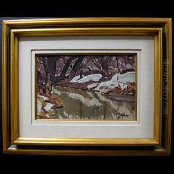Spring Thaw Oil Painting by David Seaton Smith