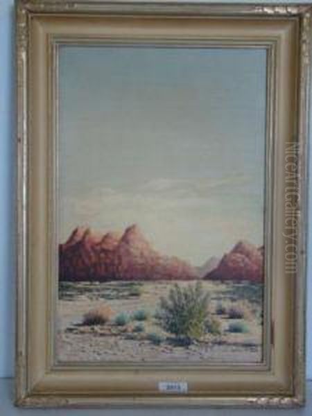 Desert Landscape Oil Painting by Frederick Carl Smith