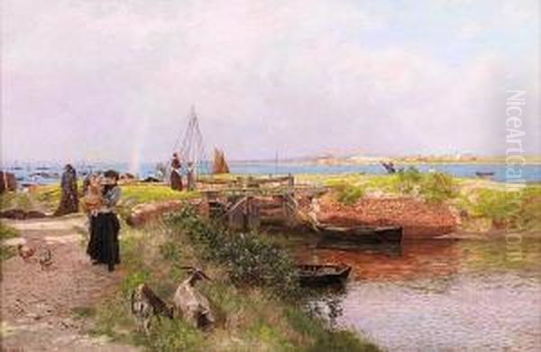 The Fisherman's Return Oil Painting by Martin Snape