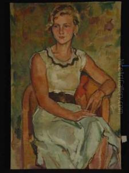 Frauenportrat Oil Painting by Alfred Sohn-Rethel