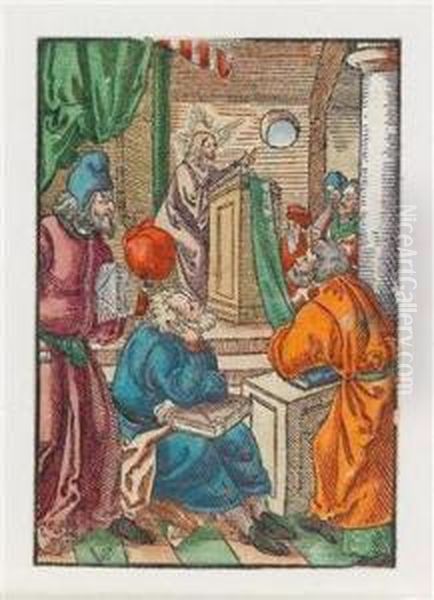 Sechs Holzschnitte Oil Painting by Virgil Solis