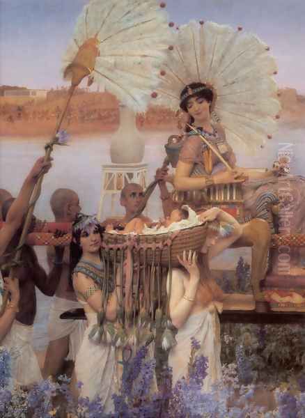 The Finding of Moses [detail] Oil Painting by Sir Lawrence Alma-Tadema