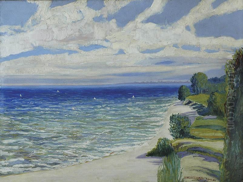 Pejzaz Nadmorski - Gdynia Oil Painting by Stefan Sonnewend