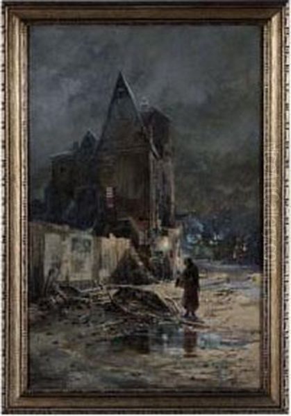 The Night Scavenger Oil Painting by William Louis Sonntag