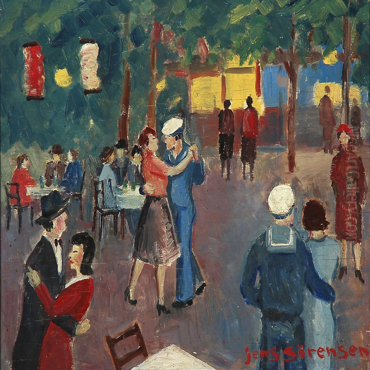 Figure Composition Oil Painting by Jens Sorensen