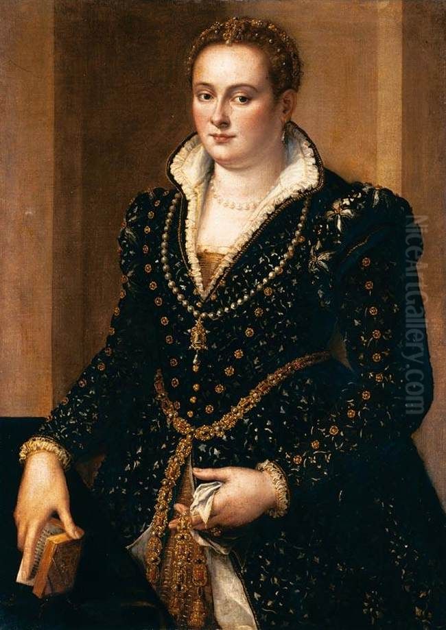 Portrait of a Noble Woman Oil Painting by Alessandro Allori