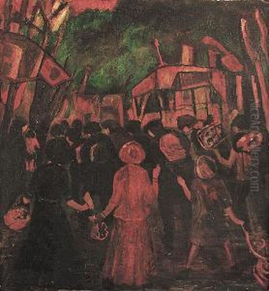 Parade Day Oil Painting by Marian Sims Souchon