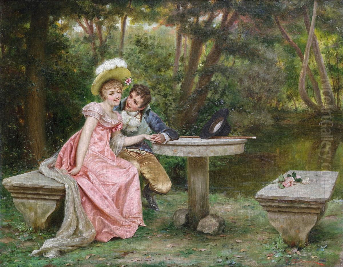 The Lovers' Tryst Oil Painting by Frederic Soulacroix