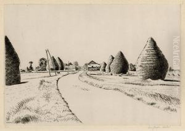 Route Aux Meules Oil Painting by Louis Joseph Soulas