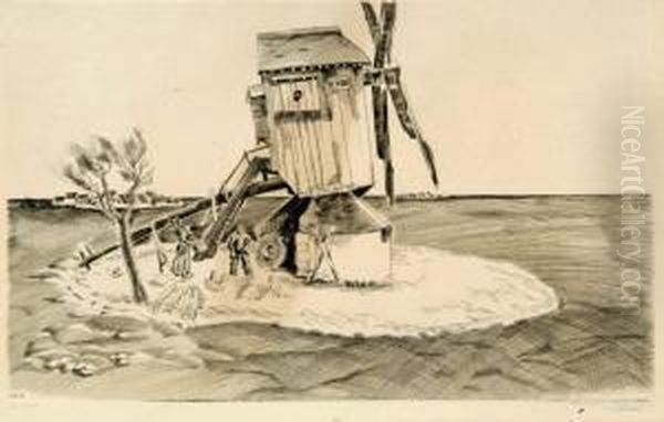 Le Moulin De Soulas Oil Painting by Louis Joseph Soulas