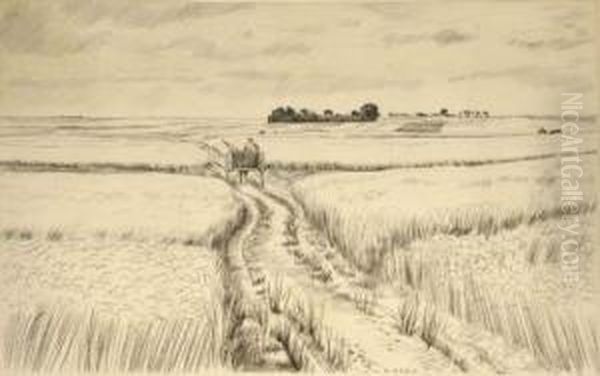 Paysage De Beauce Oil Painting by Louis Joseph Soulas