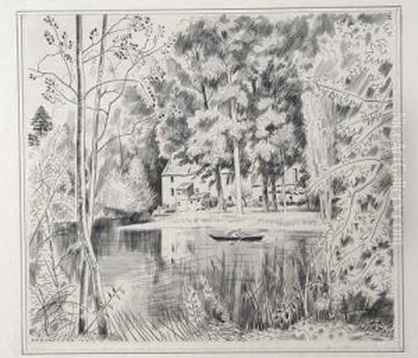 Burin Oil Painting by Louis Joseph Soulas