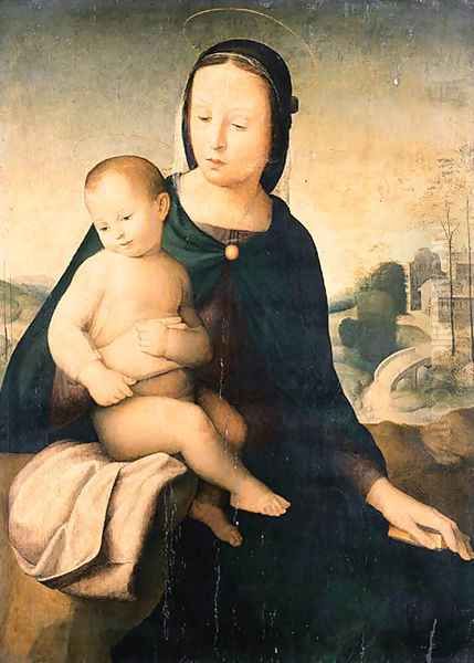 Untitled Oil Painting by Mariotto Albertinelli