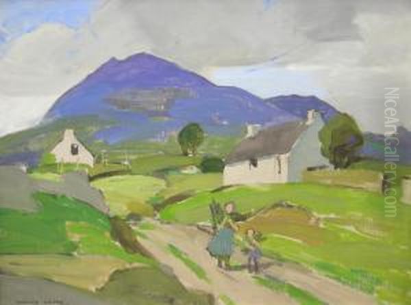 Corrie, Arran Oil Painting by John Guthrie Spence-Smith
