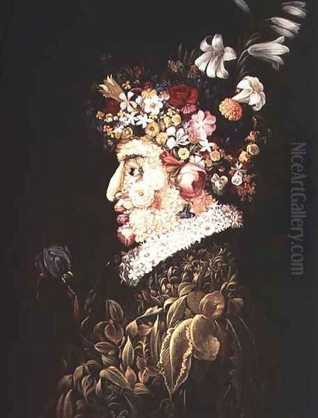 Spring (3) Oil Painting by Giuseppe Arcimboldo