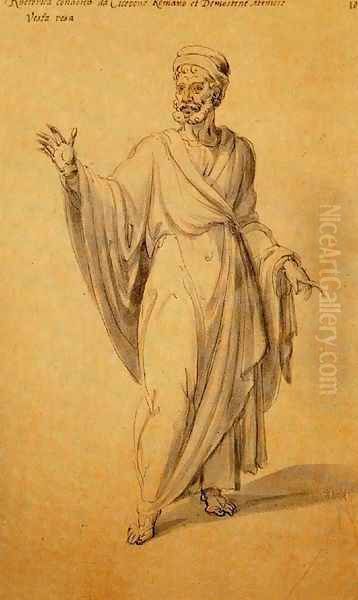 Design of a dress for rhetoric Oil Painting by Giuseppe Arcimboldo