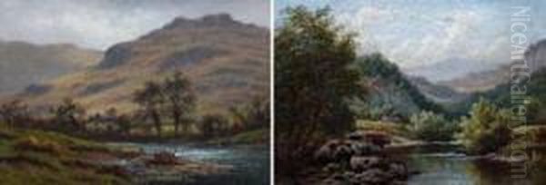 Welsh RiverScenes Oil Painting by Thomas Spinks