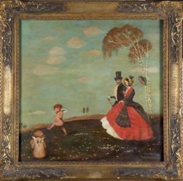 Ein Maientag Oil Painting by Clara Sporleder