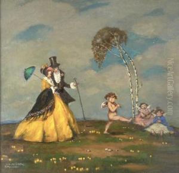 Ein Maientag Oil Painting by Clara Sporleder
