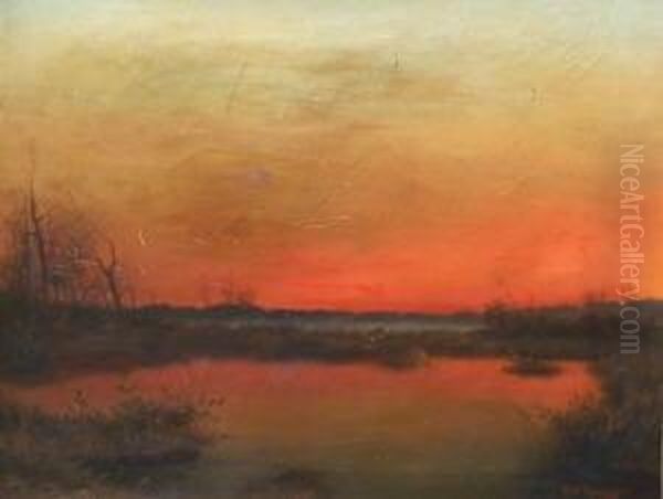 Dammerung Uber Stillem See Oil Painting by Bartholomeus Spranger