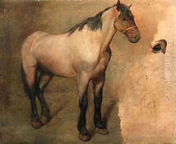 Study of a bay Horse Oil Painting by Jacques Laurent Agasse