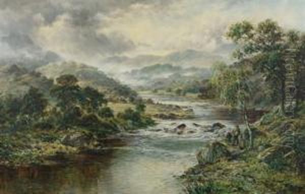 Forest Glen Oil Painting by Robert Stanley