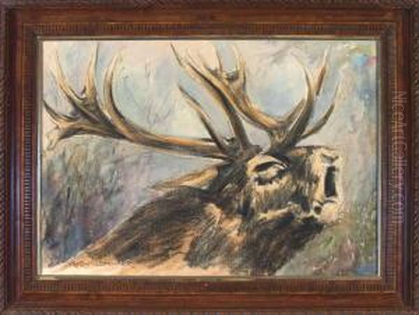 Onhe Titel Oil Painting by Rudolf Staudenmaier