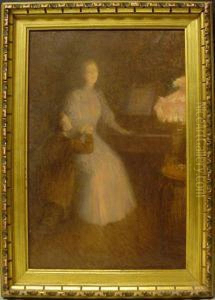 La Declaration D'amour Oil Painting by Paul Albert Steck