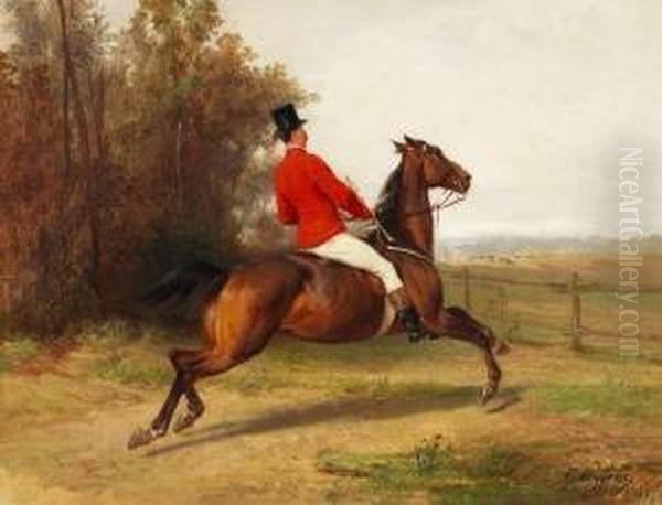 Reiter Mit Rotem Rock Oil Painting by Carl Steffeck