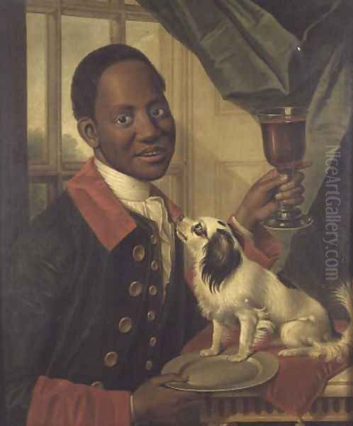 A Black Servant c.1770 Oil Painting by Anonymous Artist