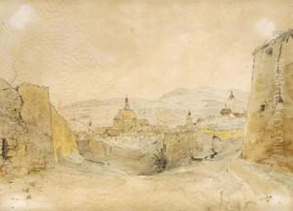 Varoska Latkepe Oil Painting by Janos Gabriel Stein