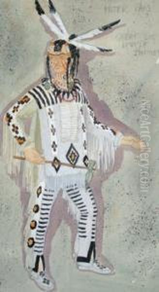 1954- Four Costume Designs For 