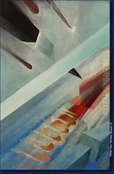 Composition Futuriste Oil Painting by Fernand Steven