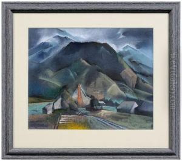 Smoky Mountains,north Carolina Oil Painting by Will Henry Stevens