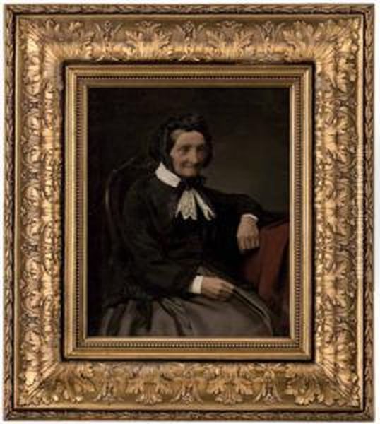 Bildnis Einer Alteren Frau Oil Painting by Oswald Stieger