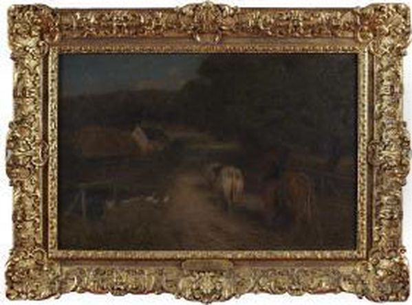 Belated Oil Painting by Edward William Stott