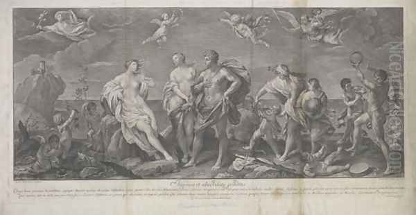 Bacchus and Ariadne, 1727 Oil Painting by Anonymous Artist