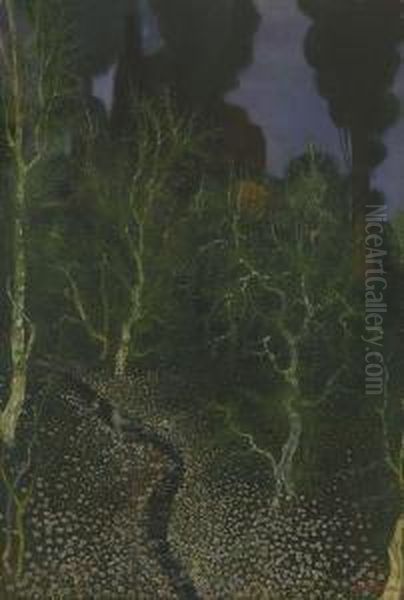 Die Feenwiese Oil Painting by Carl Strathmann