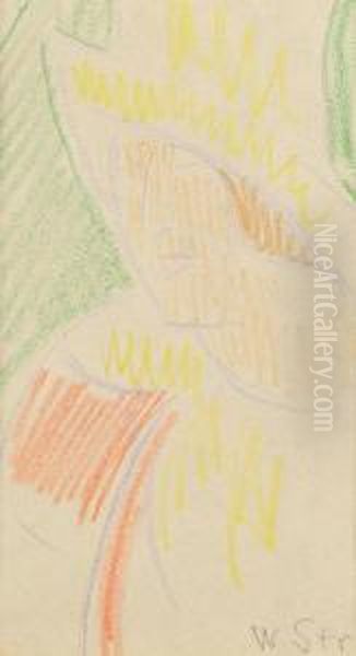 Frauenportrat Oil Painting by William Straube