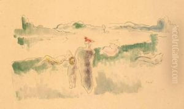 Am Marnestrand Oil Painting by Paul Strecker