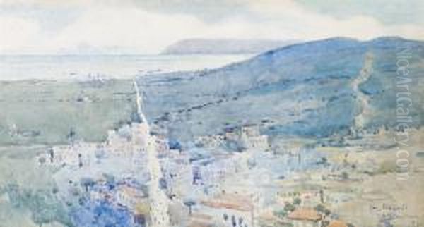 Pozzuoli, Near Naples, Italy Oil Painting by Arthur Streeton