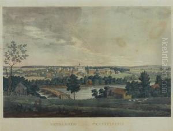 Bethlehem, Pennsylvania Oil Painting by William Strickland