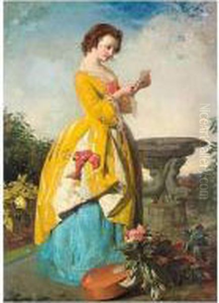 The Billet Doux Oil Painting by William Strickland