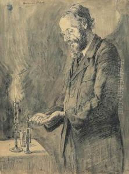 Havdala Oil Painting by Herman G. Struck