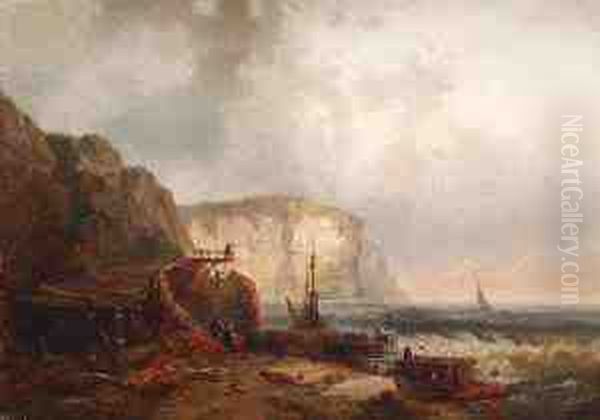 Shooting The Line Oil Painting by Ralph I Stubbs