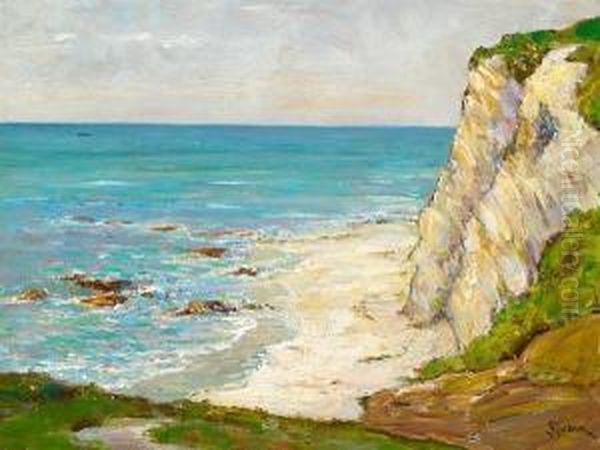 White Sand Oil Painting by Dedrick Brandes Stuber