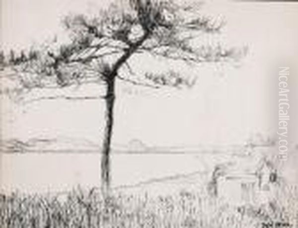 Pejzaz Oil Painting by Tadeusz Styka