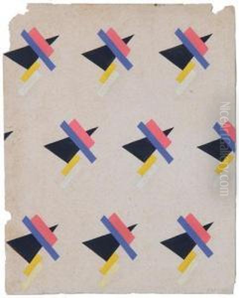 Studio Per Tessuto Oil Painting by Nikolai Suetin