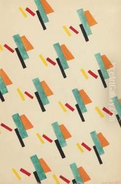 Senza Titolo Oil Painting by Nikolai Suetin