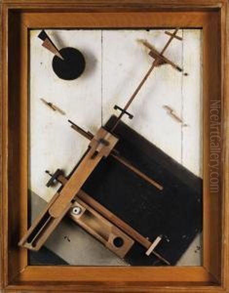 Komposition Oil Painting by Nikolai Suetin